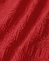 Red Belted A-Line Midi Dress - Threadford