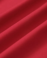 Red Ruched Halter Midi Dress - Threadford