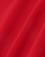 Red Sweetheart Neck Tie Strap Midi Dress - Threadford