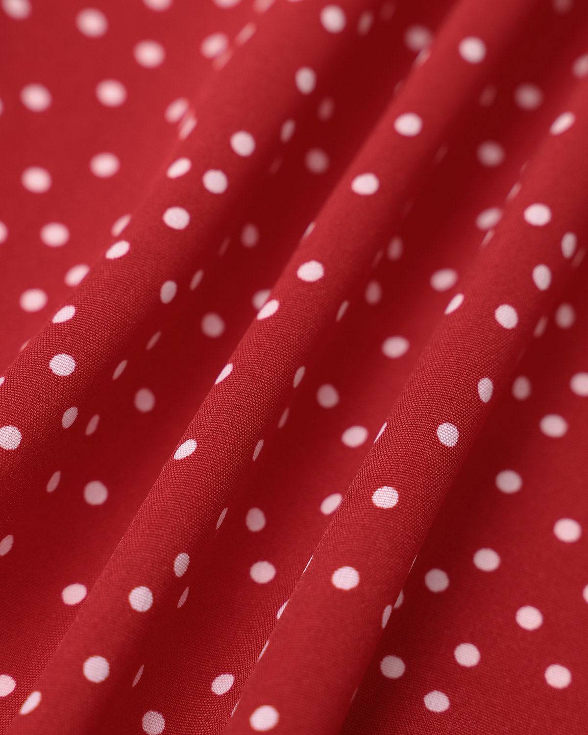 The Polka Dot Ruffle Wrap Dress - Threadford