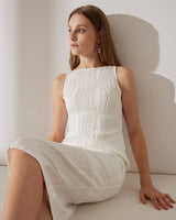 The Water Ripple Textured Cami Dress - Threadford