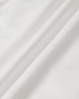 White Puffed Sleeve V Neck Midi Dress - Threadford