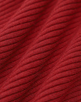 Red Bodycon Bell Sleeve Sweater Dress - Threadford