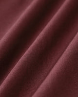 Wine Red Square Neck Shirred Slip Midi Dress - Threadford