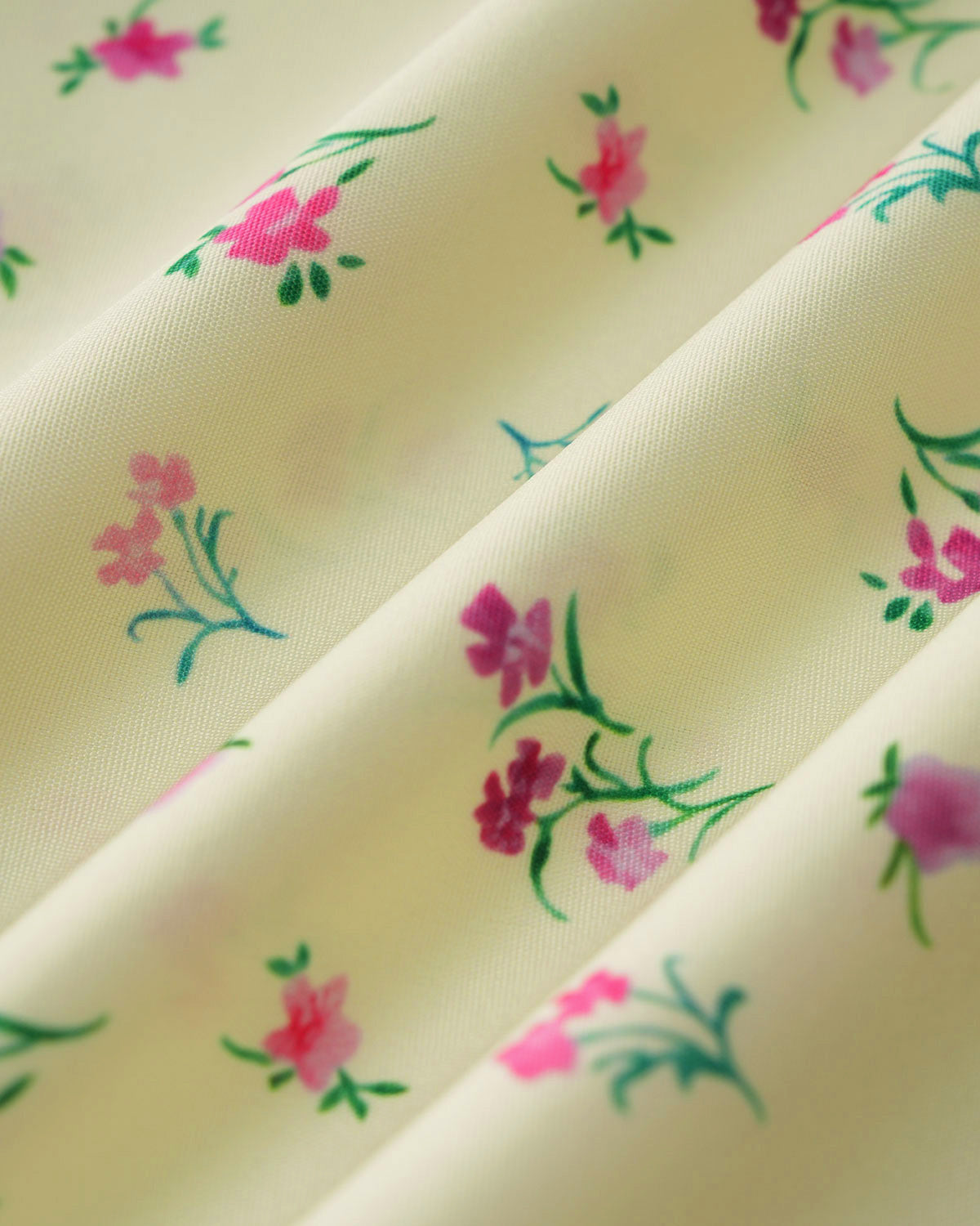 Yellow Floral Square Neck Puffed Sleeve Midi Dress - Threadford