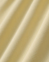 Yellow Round Neck Cut-Out Midi Dress - Threadford