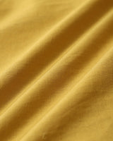 Yellow Square Neck Shirred Slip Midi Dress - Threadford