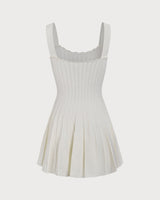 Women's Beige Knitted Sweater Dress - Threadford