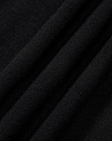 Women's Black Contrasting Knit Mini Dress - Threadford