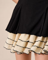 Women's Black Bodycon Knitted Mini Dress - Threadford