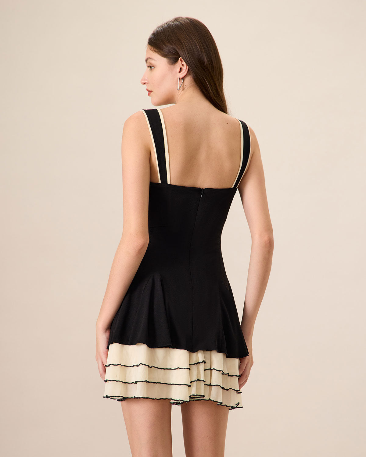 Women's Black Bodycon Knitted Mini Dress - Threadford