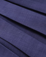 Blue Boat Neck Button Sleeveless Mini Dress - Threadford