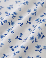 Blue Floral Pocket Sleeveless Mini Dress - Threadford