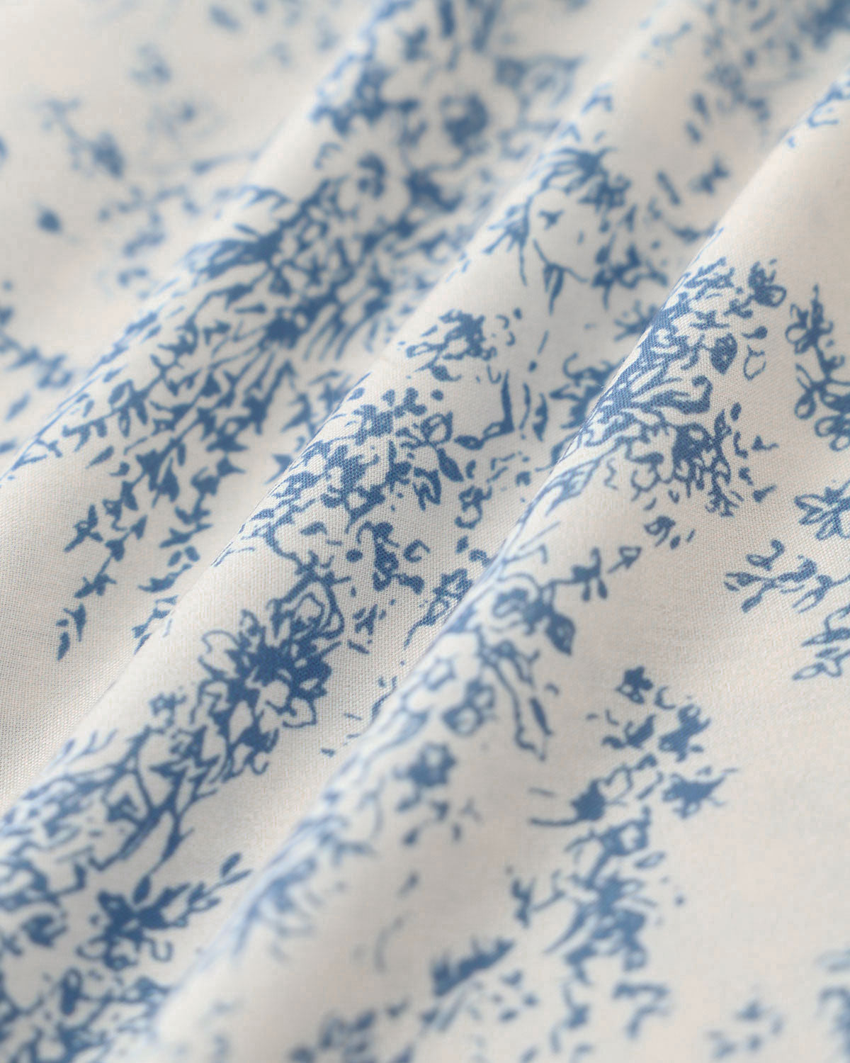 Blue Floral Ruched Slip Corset Mini Dress - Threadford