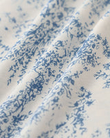 Blue Floral Ruched Slip Corset Mini Dress - Threadford