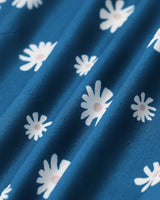 Blue Floral Wrap Mini Dress - Threadford