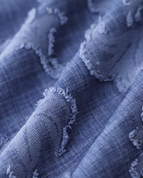 Blue Round Neck Sleeveless Mini Dress - Threadford