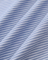 Blue Striped Button Mini Dress - Threadford