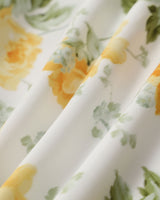 Green Floral Boat Neck Mini Dress - Threadford