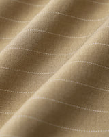 Khaki Round Neck Button Mini Dress - Threadford