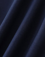 Navy Square Neck Pleated Slip Mini Dress - Threadford