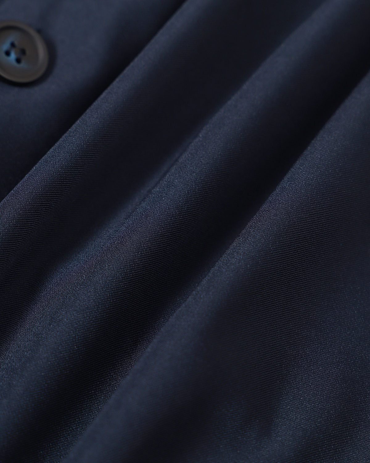 The Navy Lapel Cap Sleeve Button-up Mini Dress - Threadford