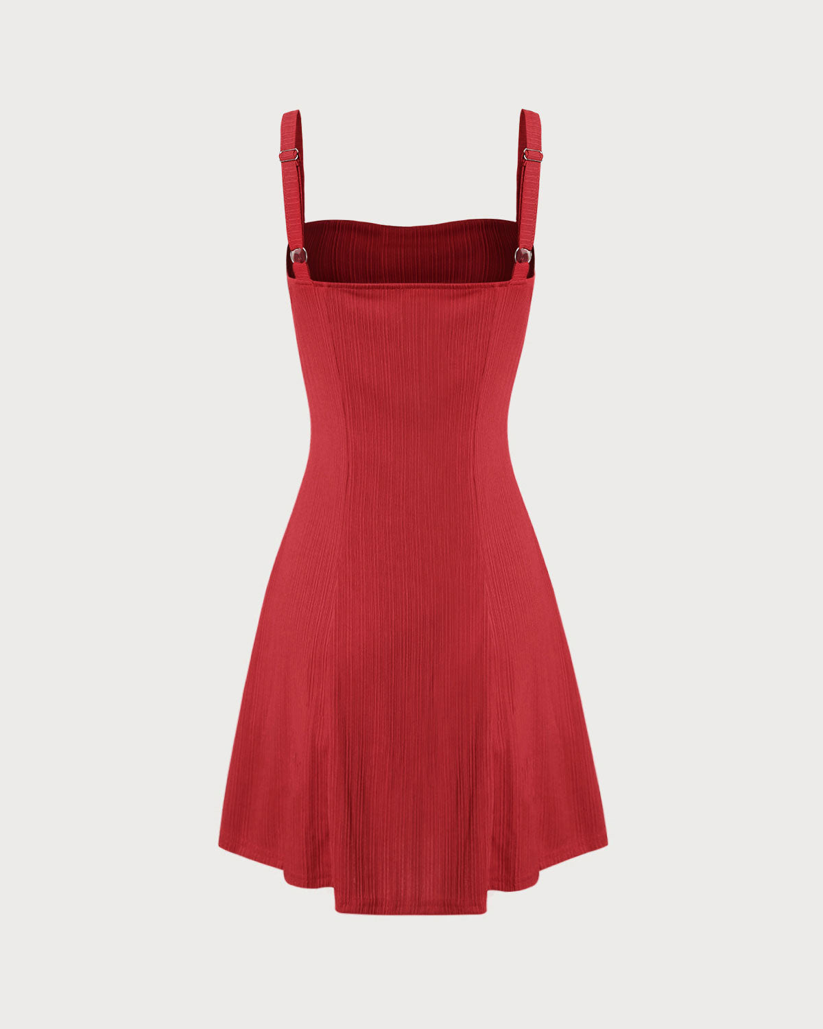 Red A-Line Slip Mini Dress - Threadford