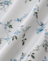 White Floral Square Neck Slip Mini Dress - Threadford