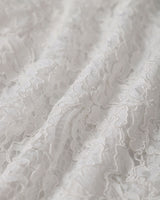 White Lace Collared Sleeveless Mini Dress - Threadford