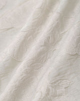 White Textured Square Neck Slip Mini Dress - Threadford