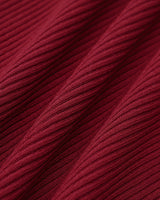 Women's Red Bell Sleeve Bodycon Sweater Dress - Threadford