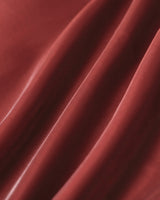 Wine Red Square Neck Slip Mini Dress - Threadford