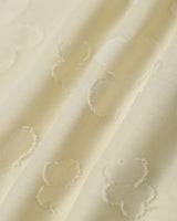 Yellow Jacquard Tie Strap Mini Dress - Threadford