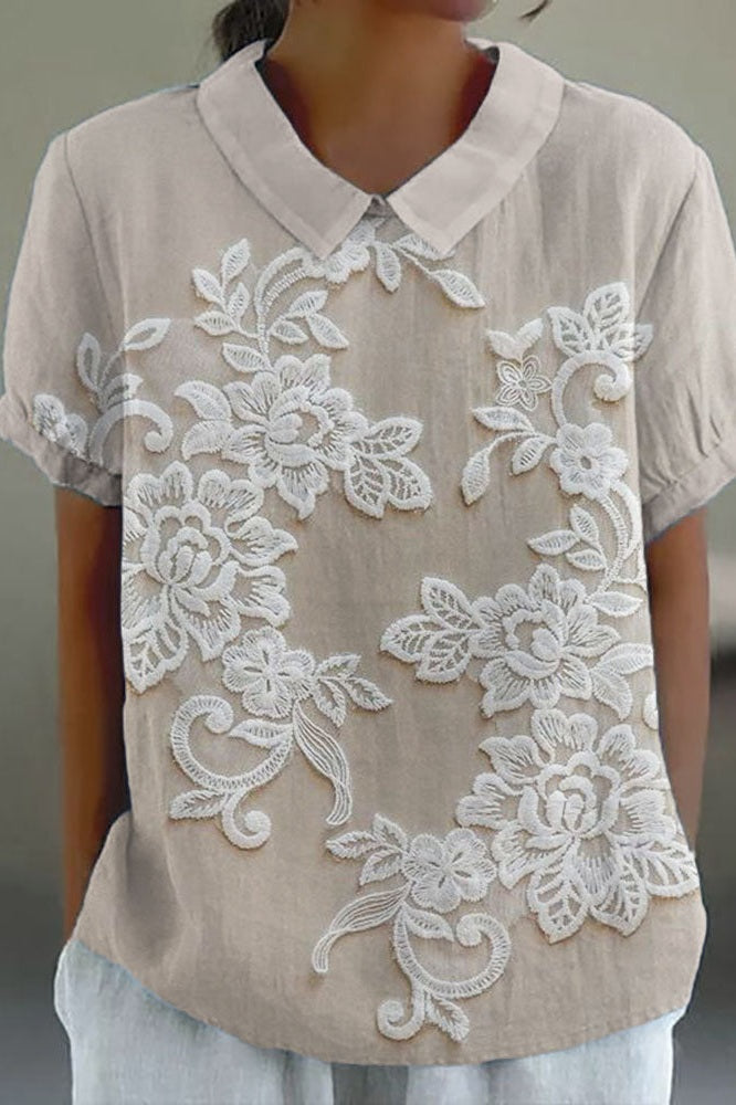 Lily Collar Blouse - Threadford