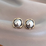 Chic Vintage Pearl Drop Earrings - Threadford