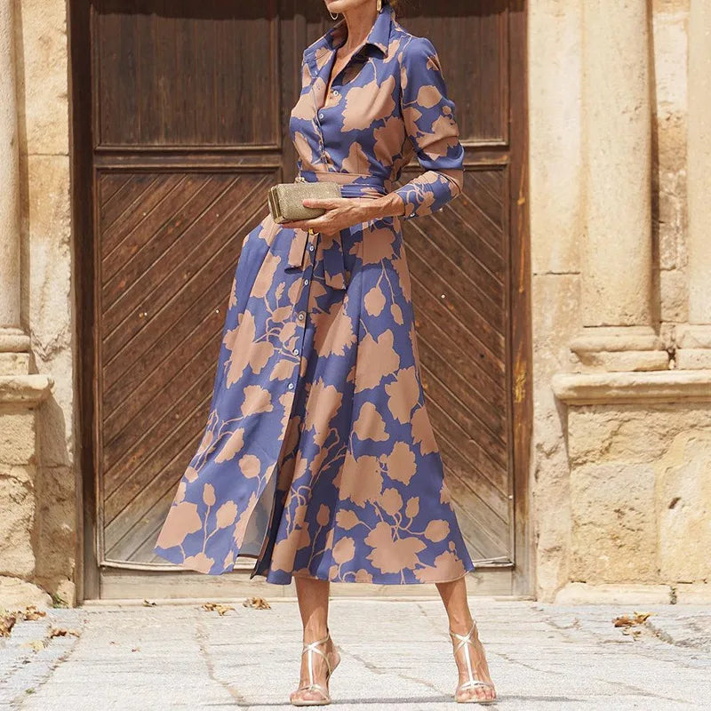 Élise | Stylish Dress with Long Sleeves - Threadford