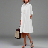 Sandrine | Casual and Elegant Polo Dress - Threadford