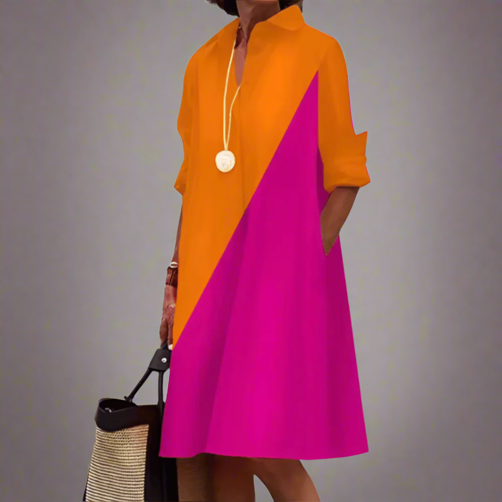 Sandrine | Casual and Elegant Polo Dress - Threadford