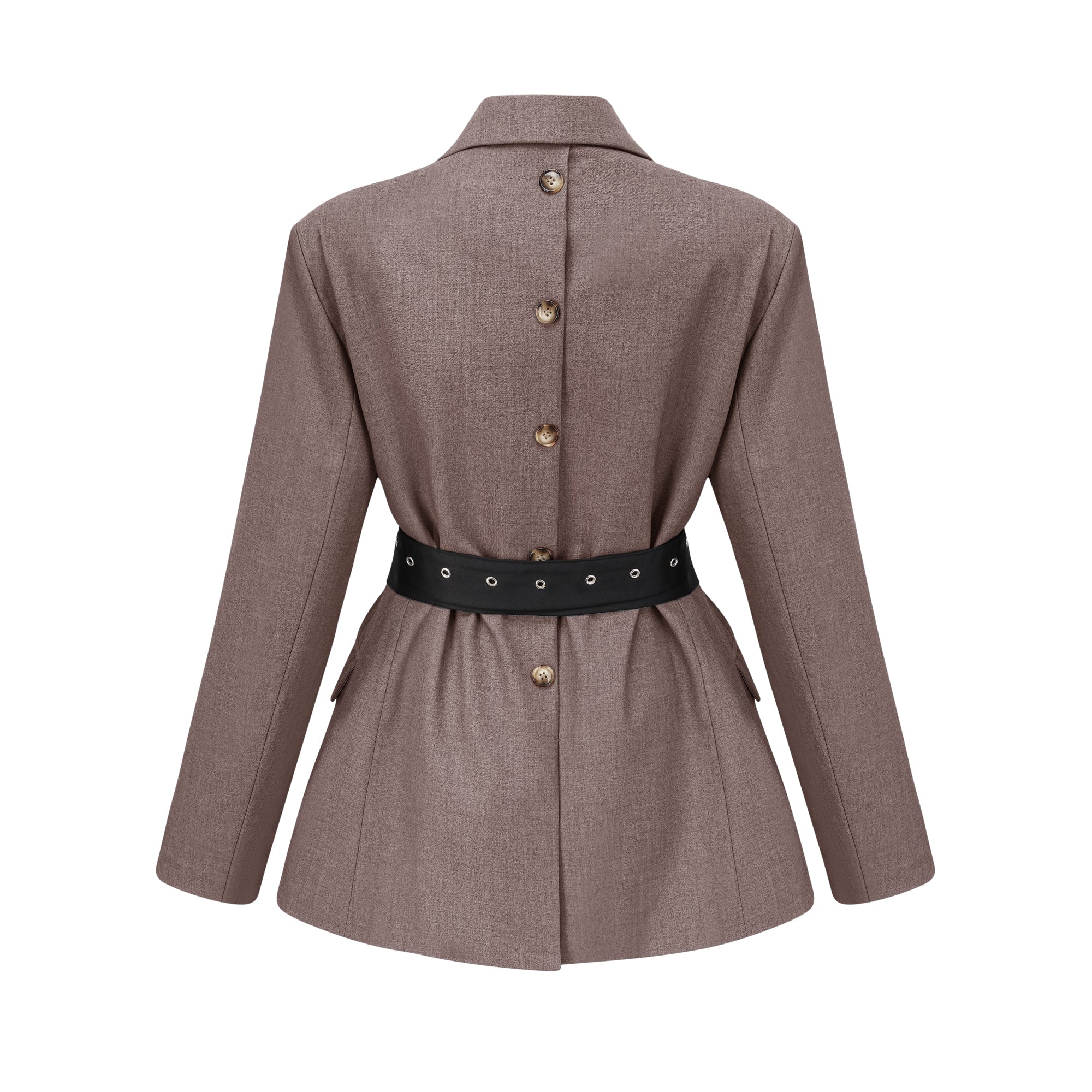 Thérèse Belted Waist Blazer - Threadford