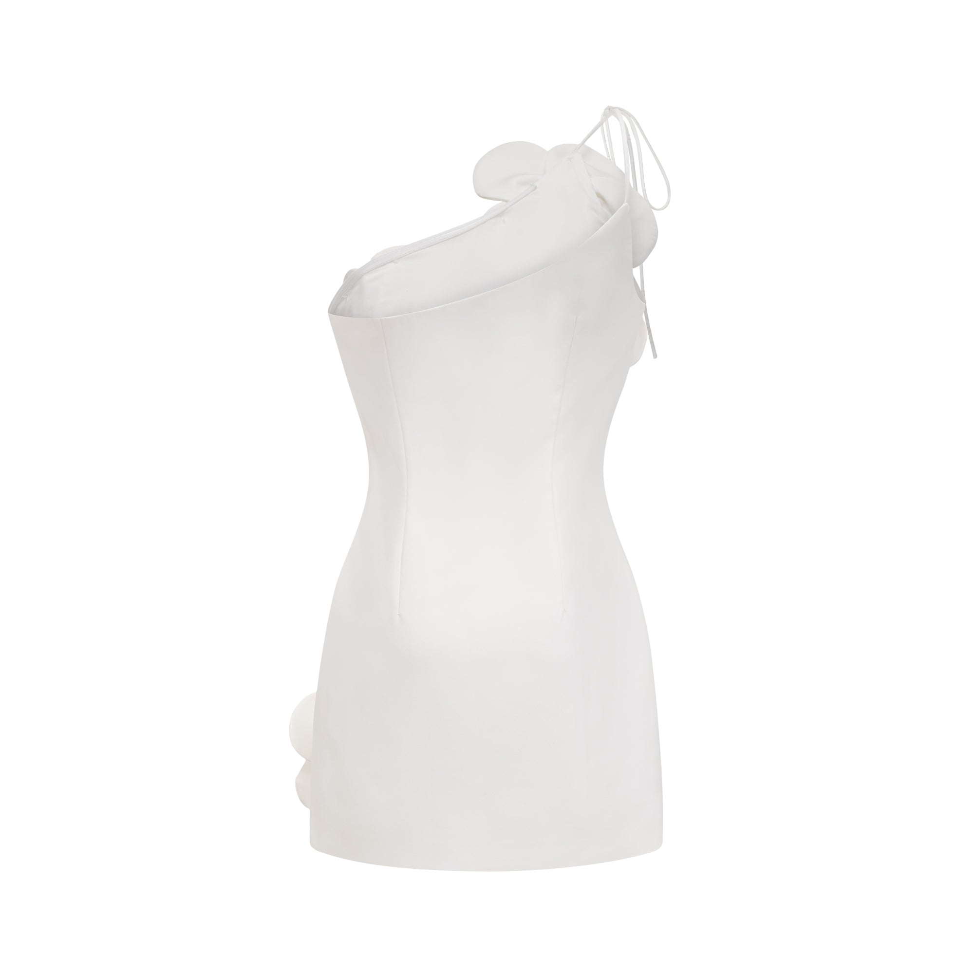 Liane White Floral Off-Shoulder Mini Dress - Threadford