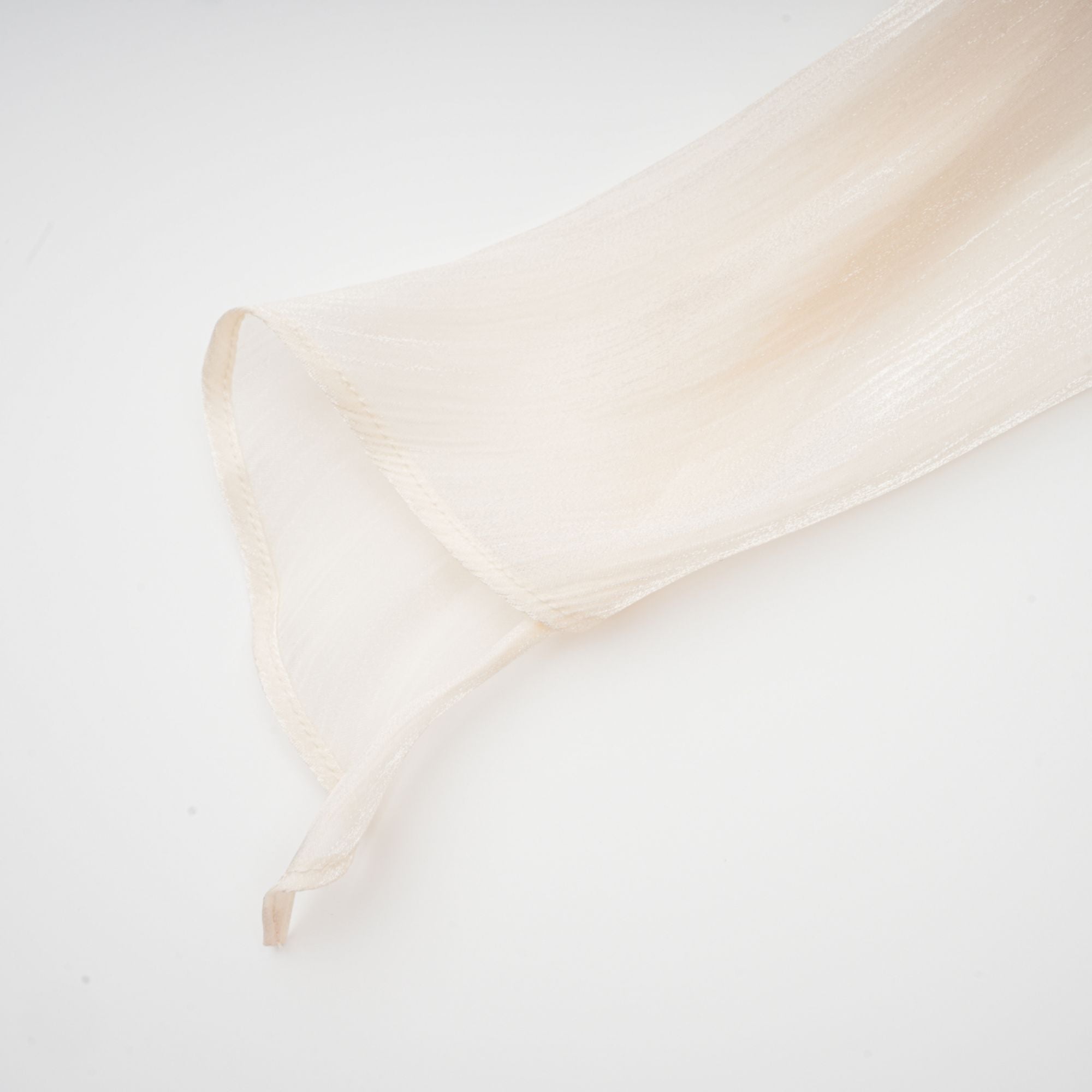 Eugénie Neutral Fully Pleated Ruffled Mini Dress - Threadford