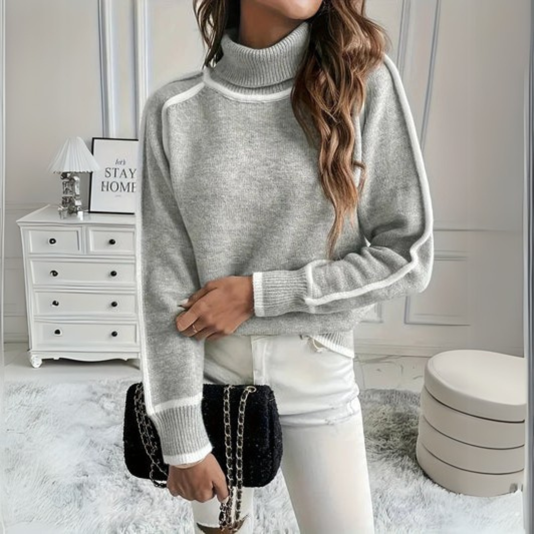 Aurora - Elegant turtleneck sweater - Threadford