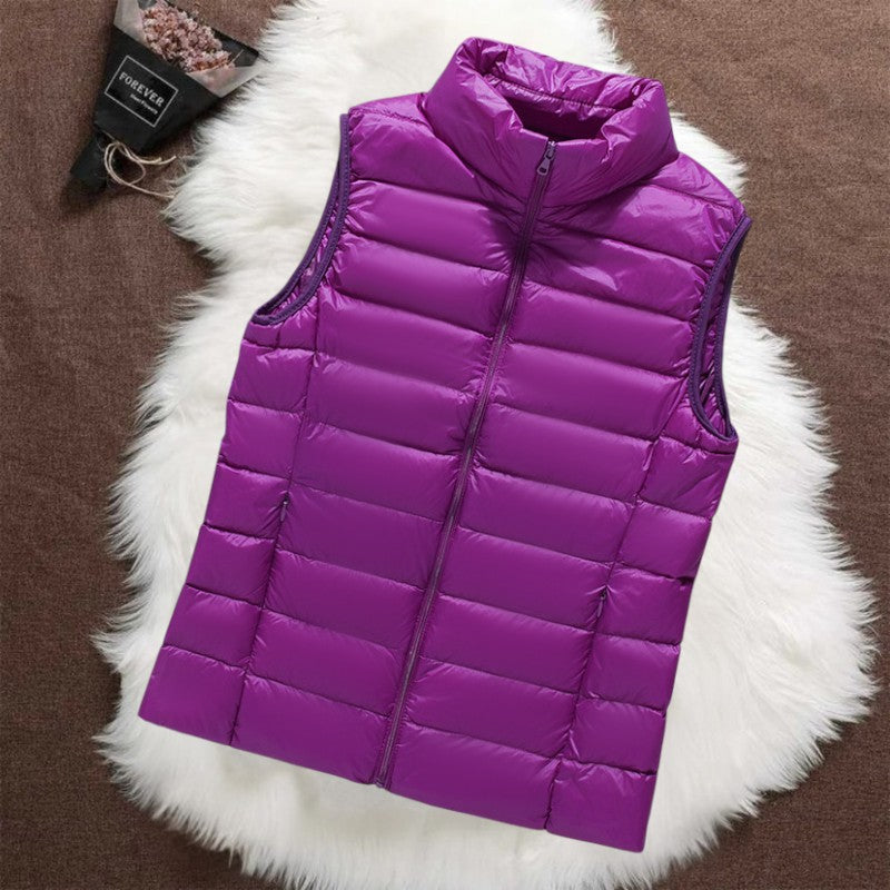 Isa Padded Gilet | Purple - Threadford