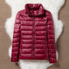 Ulla Lightweight Jacket | Dark Red - Threadford