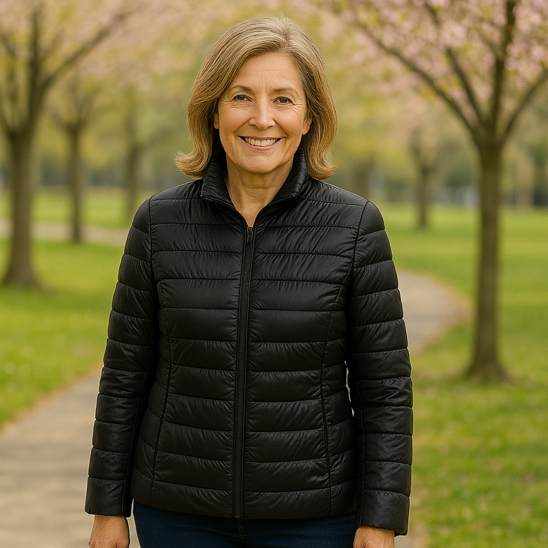 Ulla Lightweight Transitional Jacket | Black - Threadford