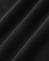 Black Contrast Bodycon Slip Sweater Dress - Threadford