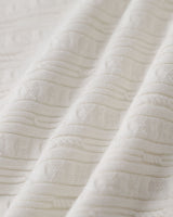 White Crochet Bodycon Sweater Dress - Threadford