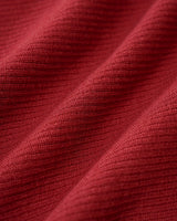 Wine Red V Neck Button Sweater Dress - Threadford