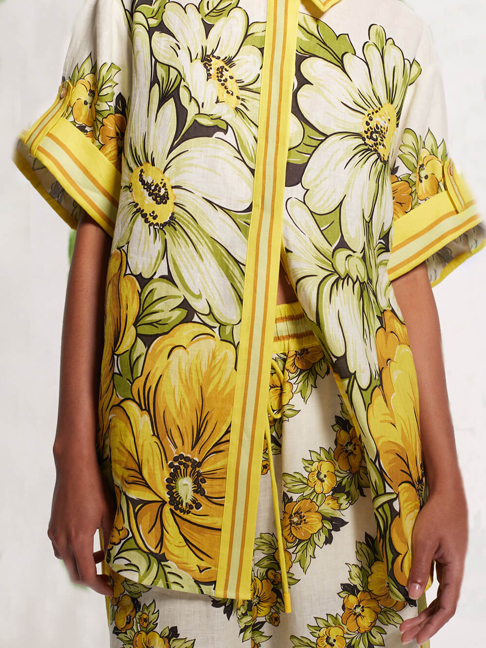 Classic Summer Oversized Tailored Printed Shirt - Threadford