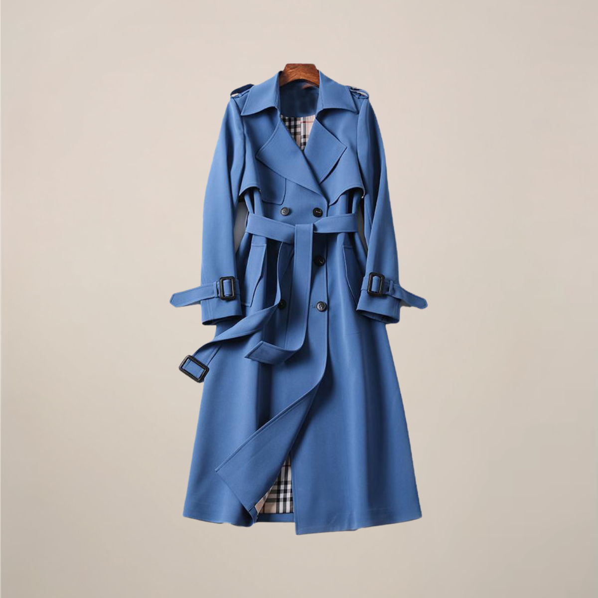 Amelia | Women's Double-Breasted Belted Trench Coat